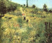 Pierre Renoir Pathway Through Tall Grass Spain oil painting artist